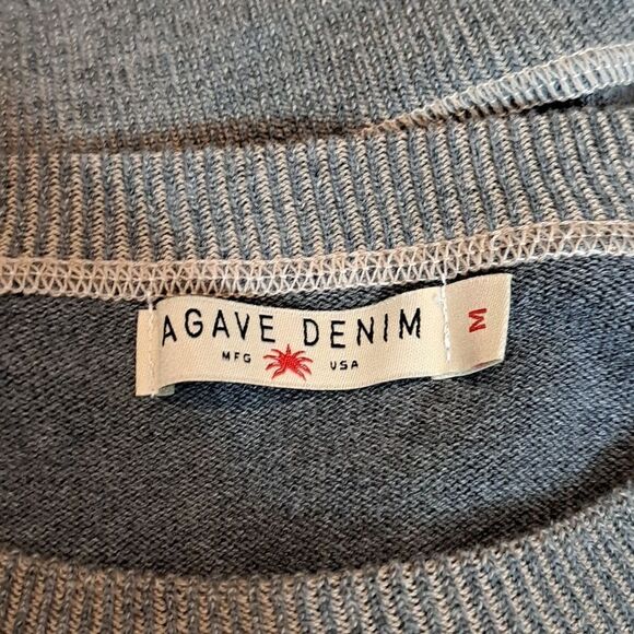 Agave Denim Forerunner Supima Crew Raglan Sweater - Picture 6 of 9